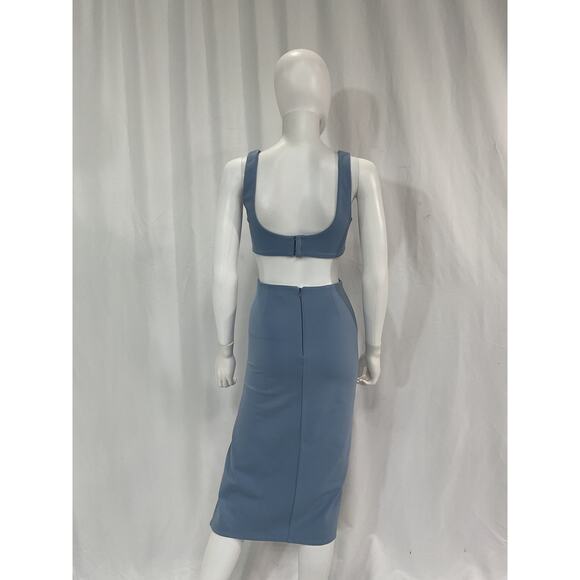Lovers And Friends 'Titus' Blue Ponte Midi Dress Size XXS - Picture 3 of 5